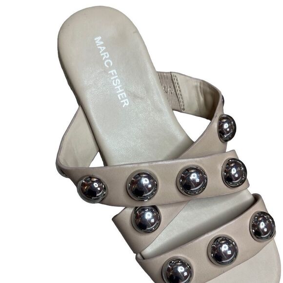 NWOT Marc Fisher Beige Studded Prisca Slip On Espadrilles size 6 - Picture 5 of 7